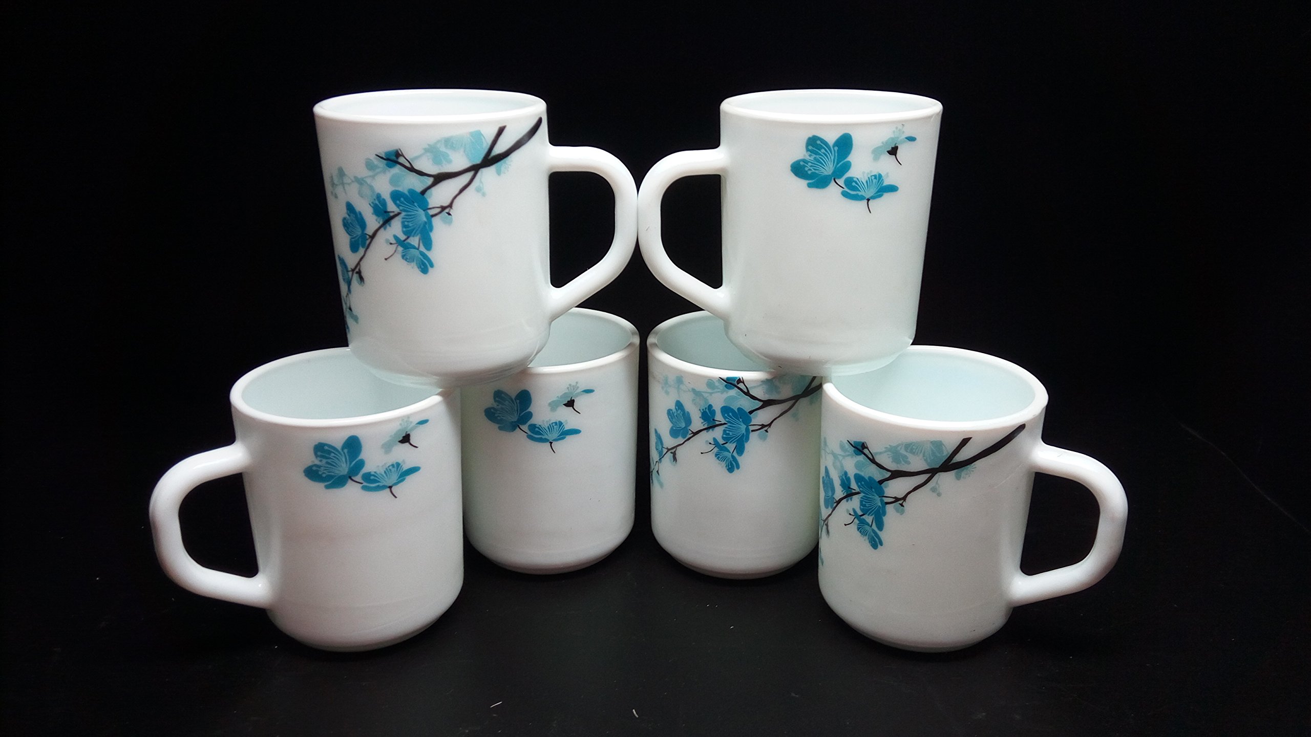 Larah By Borosil - Mimosa Opalware Cup Set, 6-Pieces, White (B071JNK99G) Amazon Price History, Amazon Price Tracker