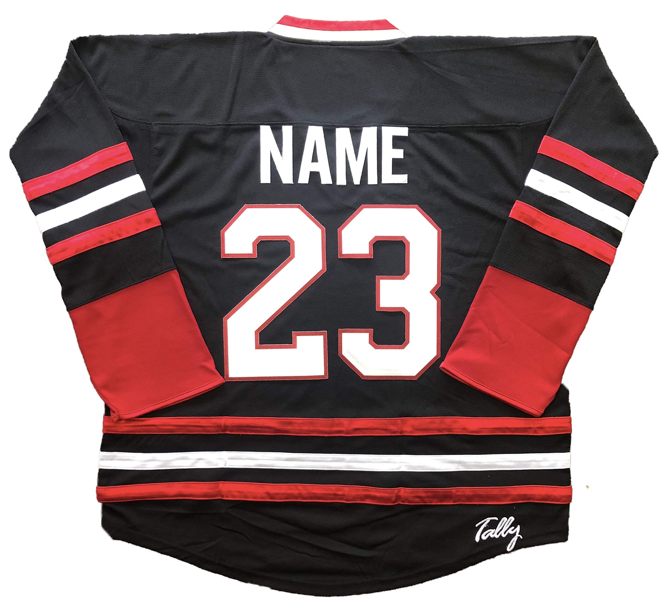 Tally Team Canada Hockey Jerseys (Black) - Black, Size XXL