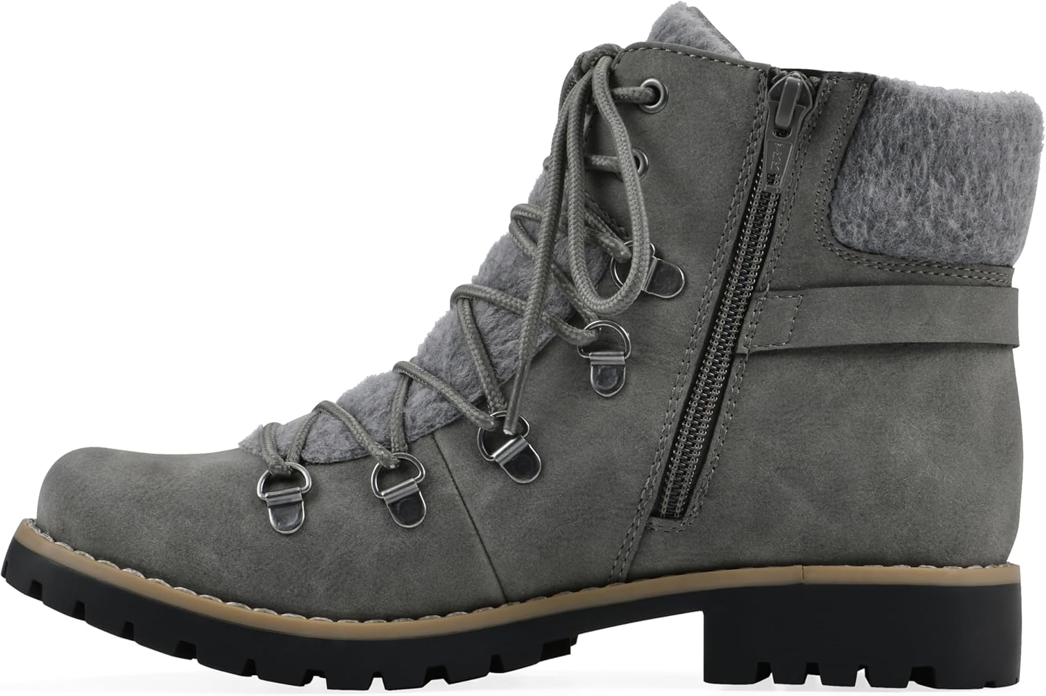 Cliffs by White Mountain Women's Pioneer Cushioned Lace-Up City Hiker Ankle Bootie
