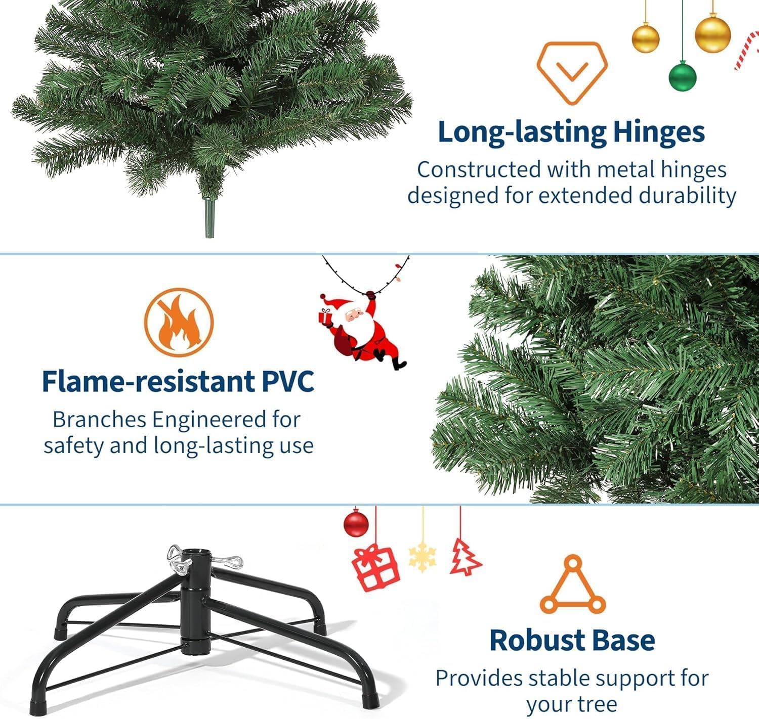 Künstlicher Weihnachtsbaum, Dichter Hochwertig-Nadelbaum