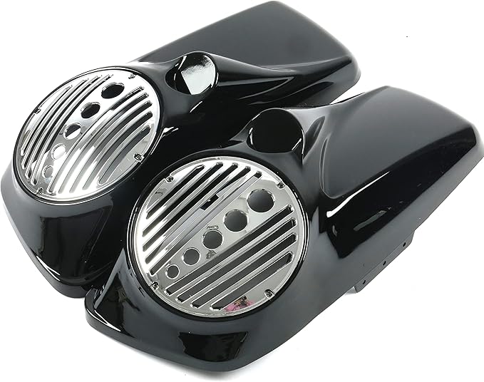 STLPRO Vivid Black 8" Speaker Lids w/Tweeter Port for