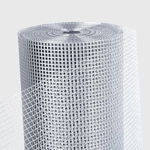 Miniatura 1 de Salmut Paño de hardware galvanizado de 14 pulgadas x 3 pies x 10 pies de calibre 23, rollo de malla de alambre de alambre de esgrima de alambre de