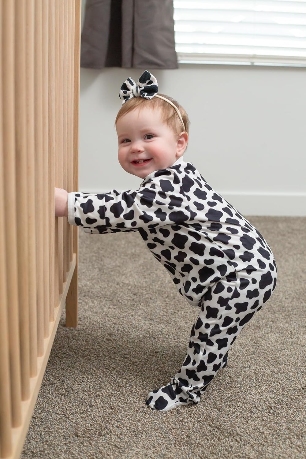 UNIFACO Baby Girls Boys Footed Pajamas One-Piece Sleeper Snug Fit Sleep and Play Zip Front Footie Romper 0-12 Month - Image 7