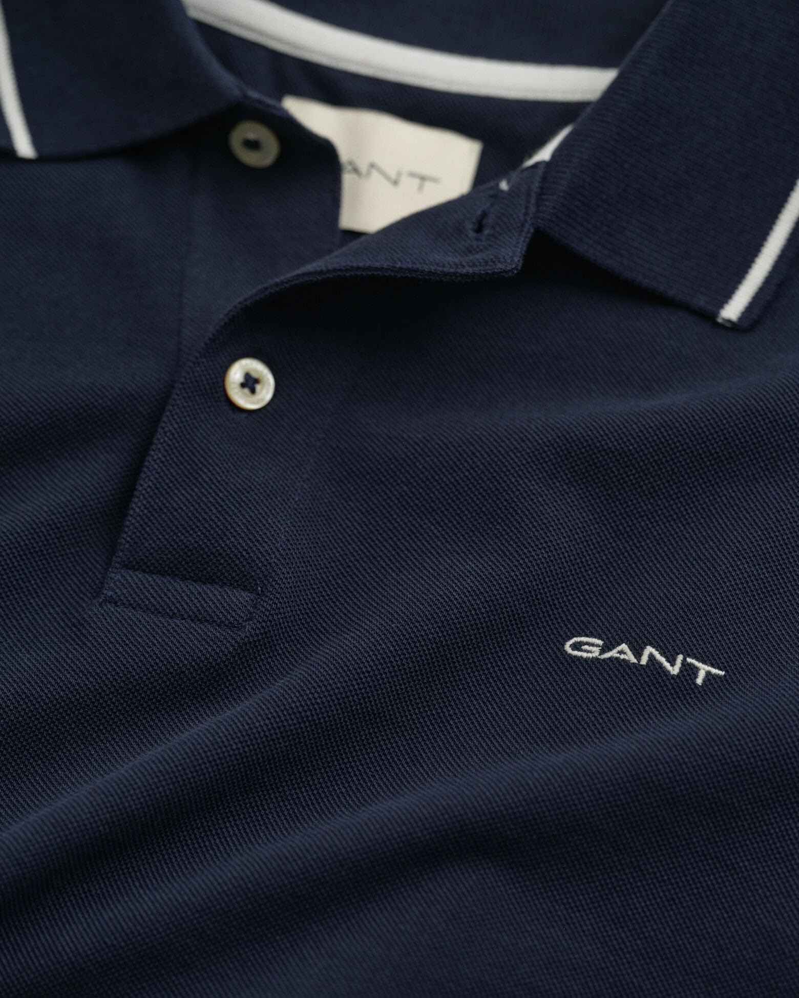 Gant Tipping SS Pique Polo - S – Bild 7