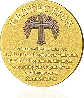 Vista 3 de Arcángel Miguel Christian Challenge Coin, moneda inspiradora cristiana de fichas cristianas, moneda de oración inspiradora de San Miguel Arcángel