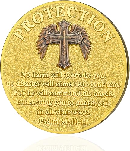 Miniatura 3 de Arcángel Miguel Christian Challenge Coin, moneda inspiradora cristiana de fichas cristianas, moneda de oración inspiradora de San Miguel Arcángel