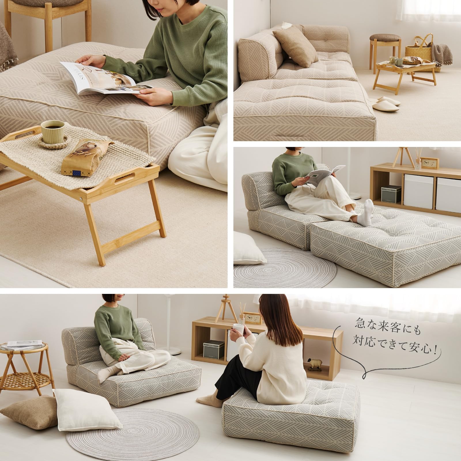 萩原 ソファ ローソファ オットマン レトア グレー 直径約80×20cm 円形 Amazon｜萩原 ソファ ローソファ オットマン レトア グレー 約80×80