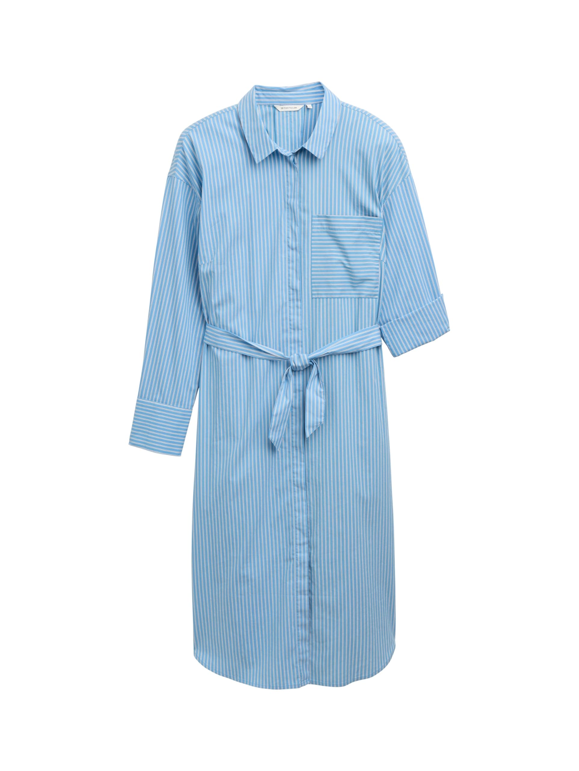 TOM TAILOR Plussize sukienka damska, 30198 - Blue White Thin Stripe, 46