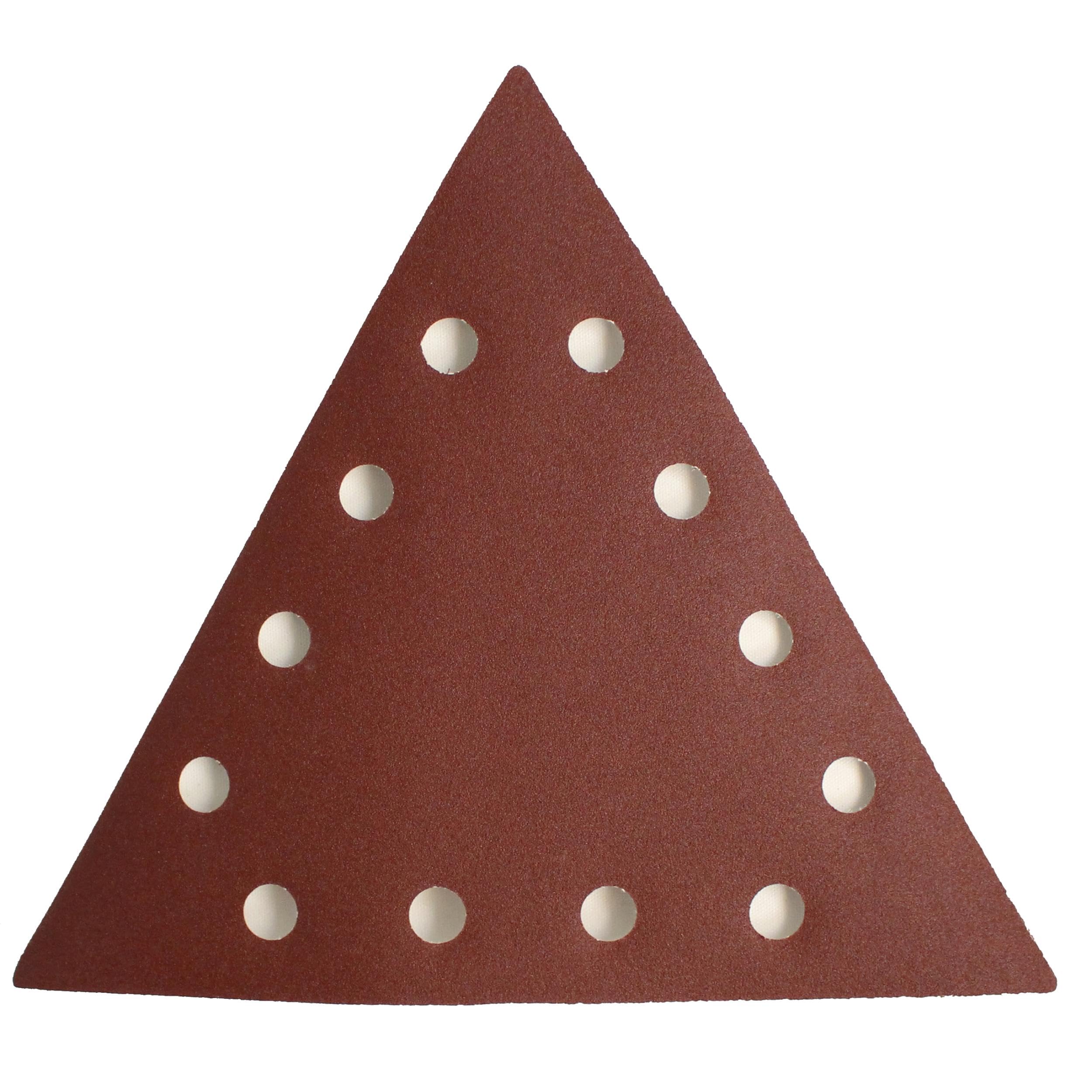 Feider ABT240 – Lote de 10 abrasivos para placa triangular, lija 240, color naranja
