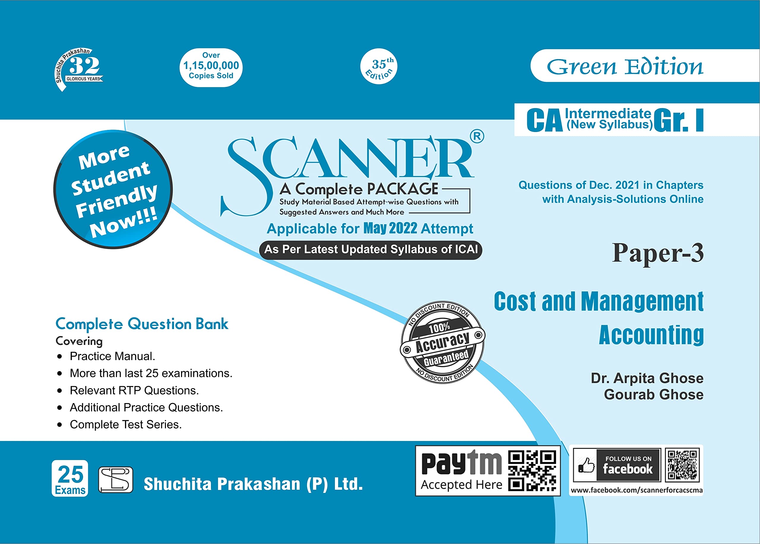 Scanner CA Inter Group I Paper-3 Cost and Management Accounting Paperback
