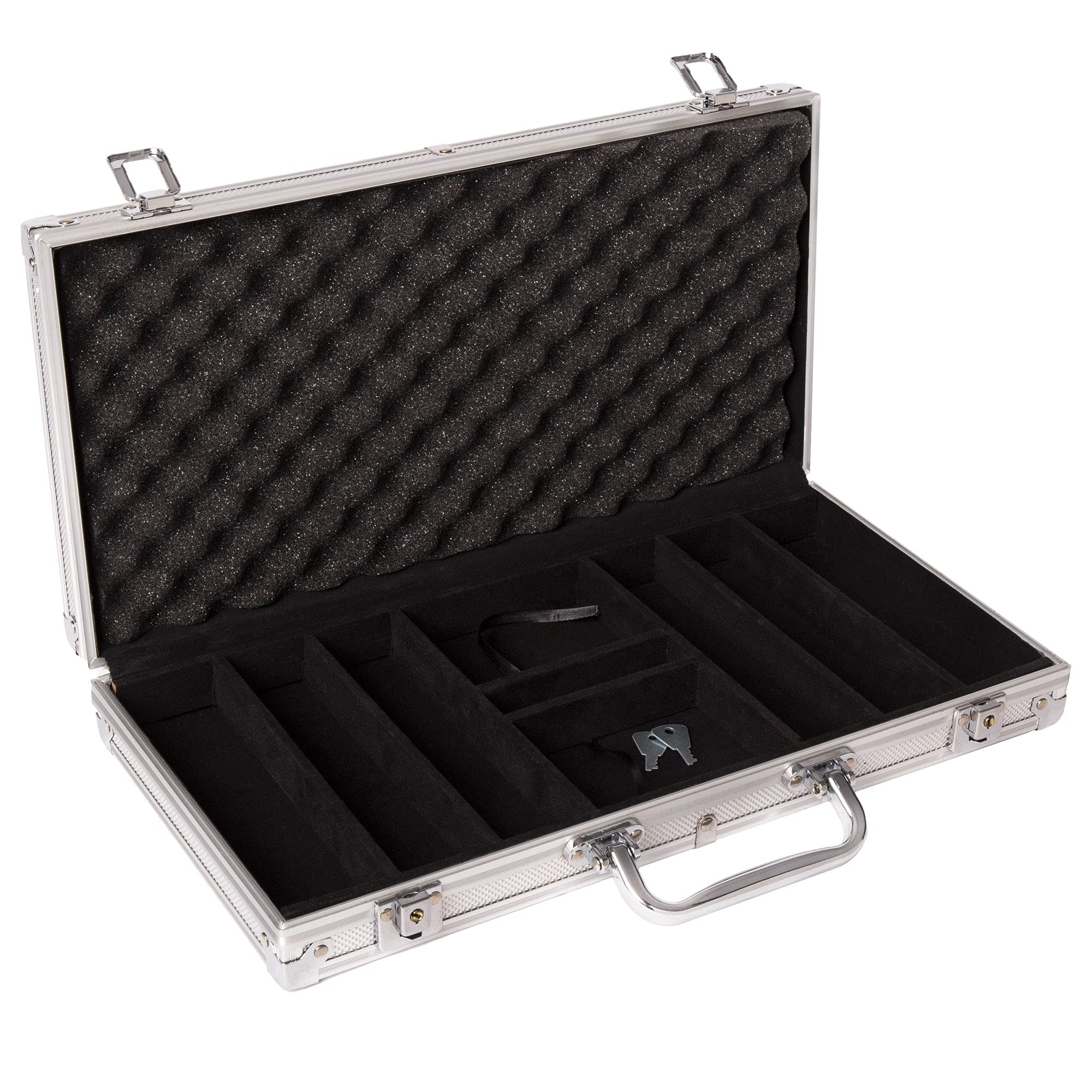 Gamers Lounge 300-count Aluminum Poker Chip Case - Locking, Key Included