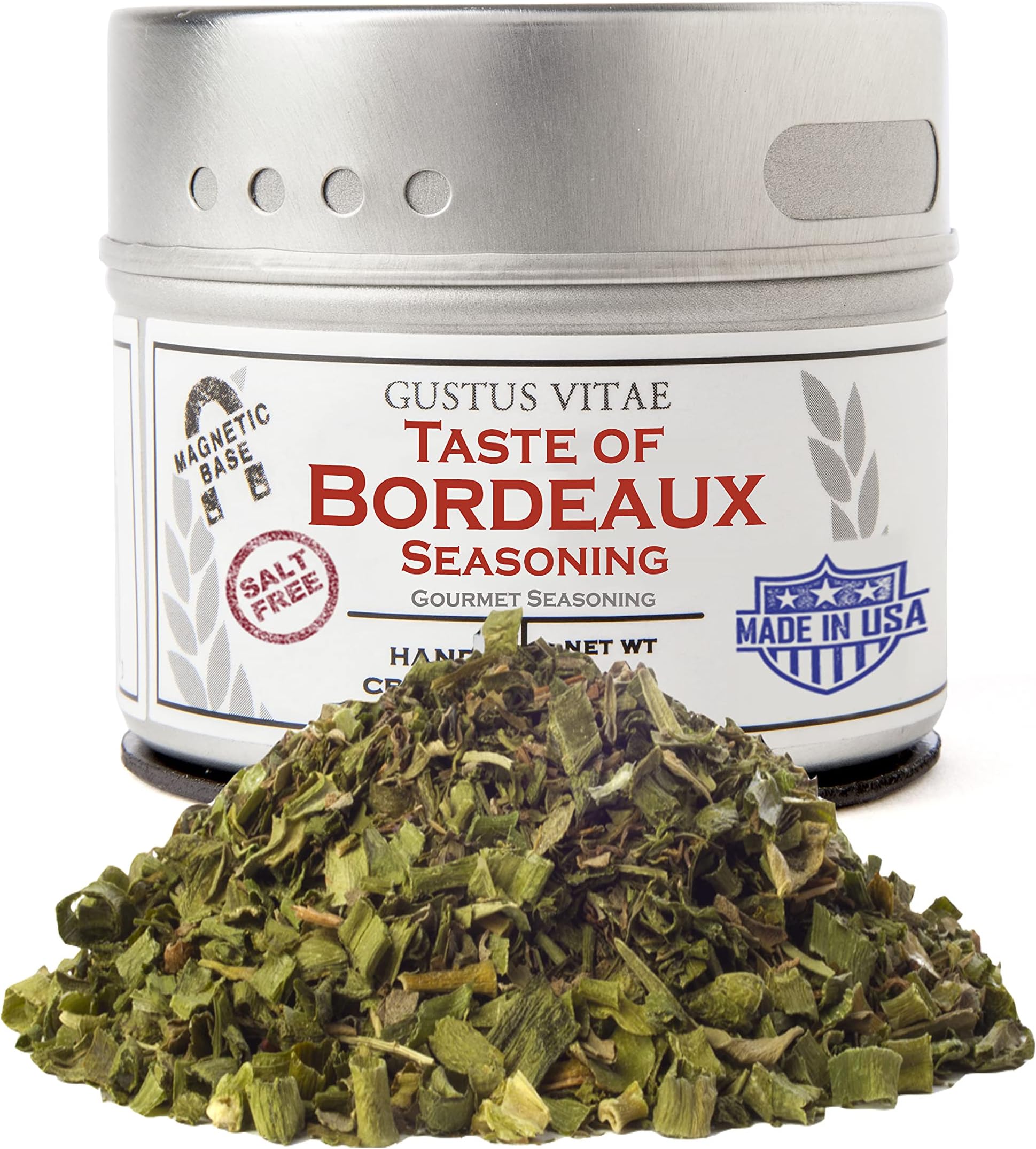 Taste of Bordeaux Seasoning | Non GMO Verified | Magnetic Tin | 0.3oz | Crafted In Small Batches By Gustus Vitae | #25