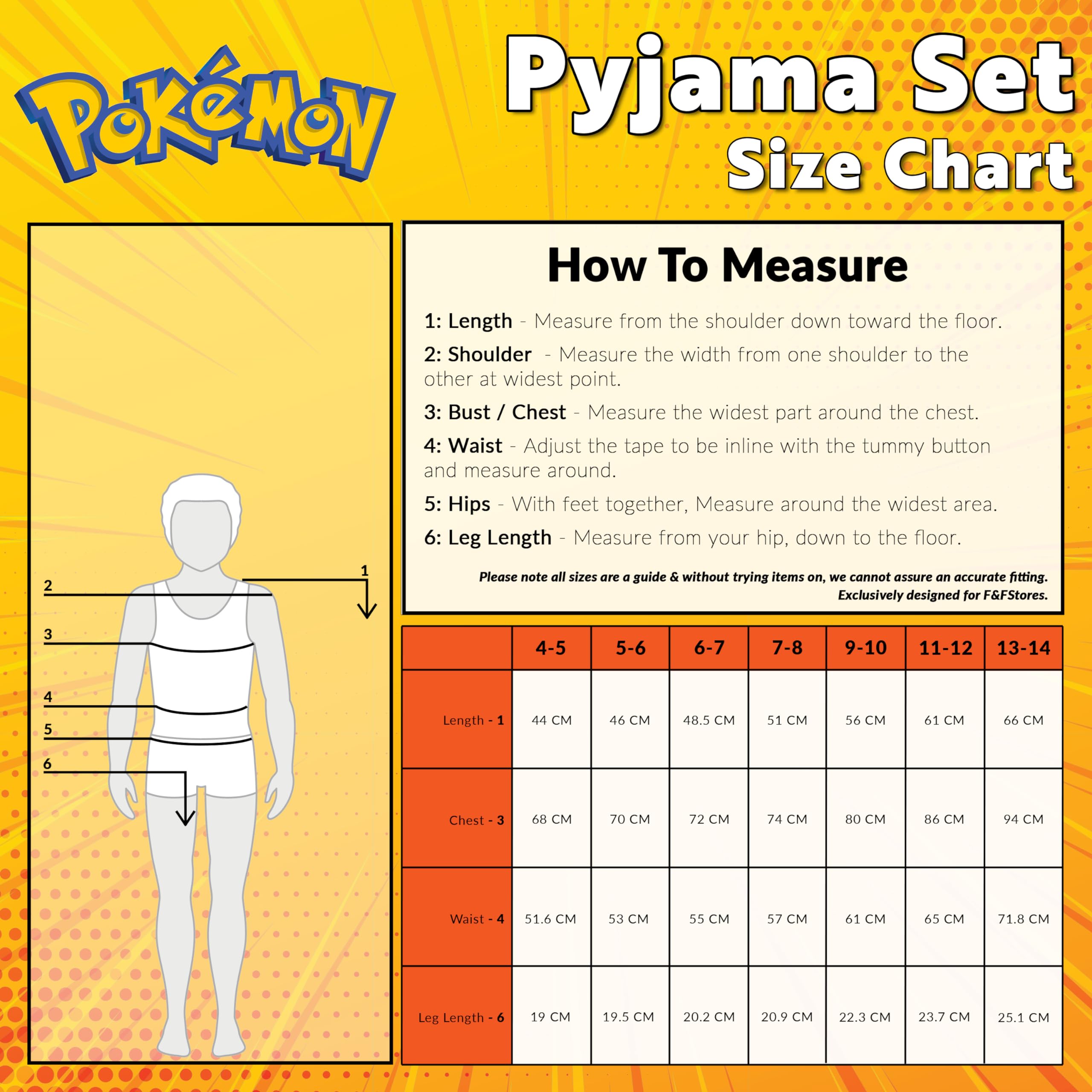 Pokémon Pijama Corto Anime para Niños