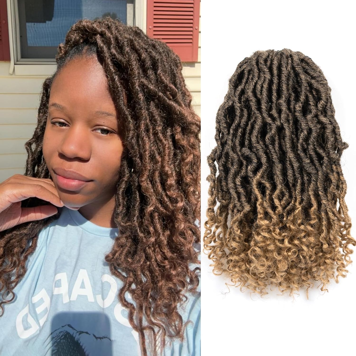 Toyotress Passion Faux Locs Crochet Hair 14 Inch 8 Packs