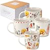 SPOTTED DOG GIFT COMPANY Dog Mugs Set of 2 – 350ml Ceramic China Coffee Mugs & Tea Cups - Funny Cute Dogs Themed | Dog Lover Gifts & Presents for Women, Men & Kids