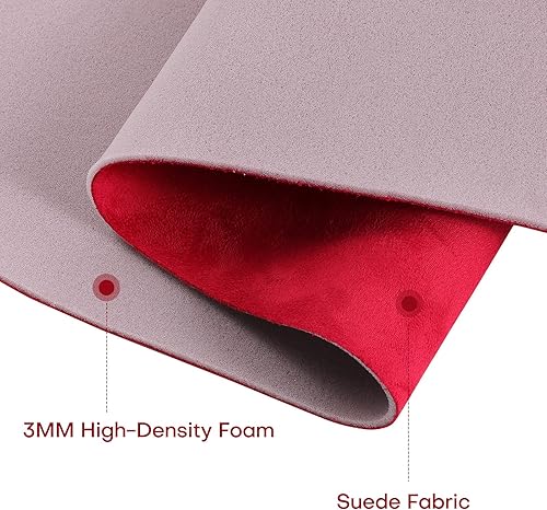 Miniatura 3 de otoez Tela de forro de gamuza de 18 pulgadas, material de respaldo de espuma de 60 x 72 pulgadas, tela de gamuza para reparación de reemplazo de