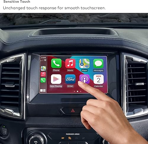 Miniatura 5 de Protector de pantalla de vidrio templado para Ford Ranger XLTLARIAT Sync3 2019, 2020, 2021, 2021, 2022, 2023, pantalla táctil de 8 pulgadas 9H
