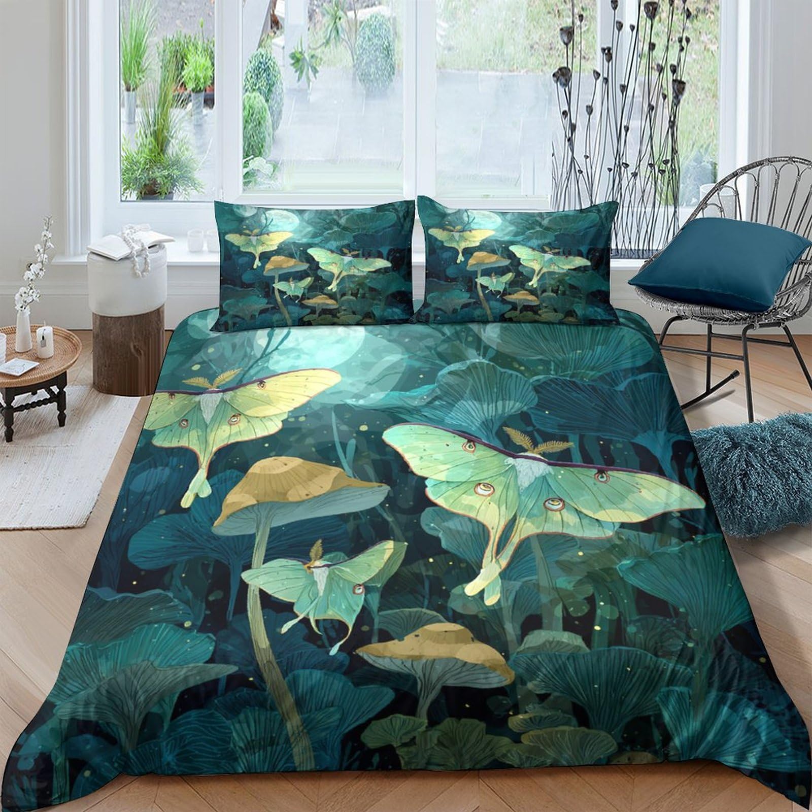 Ctjqhvkz Style-7 3D Printed Forest Dinosaur Fitted Sheet Microfiber Green Jungle Mattress Cover For Bedroom Dorm Decoration Easy Care Single（135X200cm）