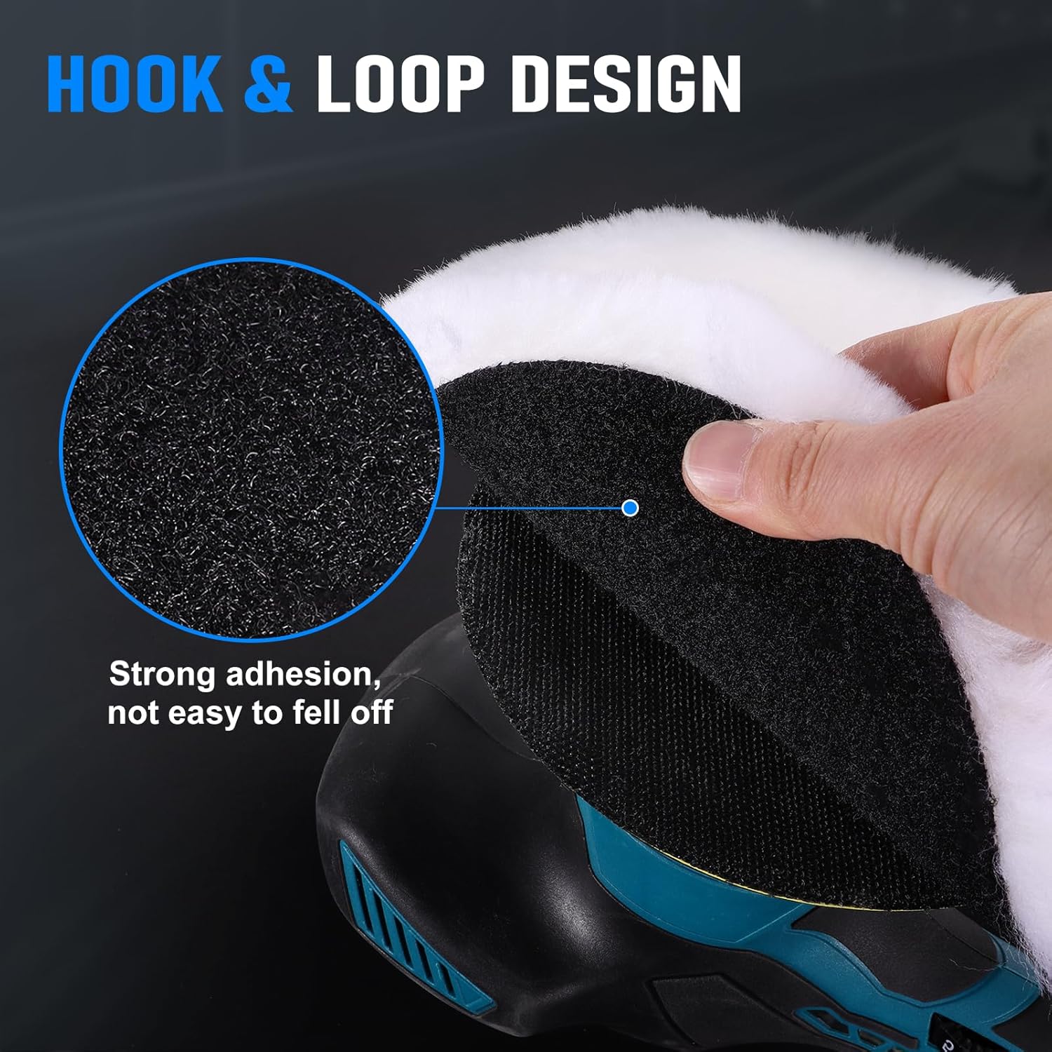 4PCS Wool Polishing Buffing Pad, 150mm Face for 6 Inch Polishing Buffing Wheel, Woolen Pads Cutting Polishing Pad Kit for Car Buffer Polisher, Polishing and Waxing