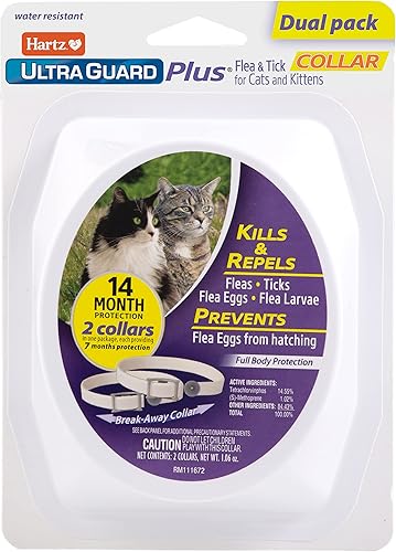 Miniatura 9 de Hartz UltraGuard ProMax - Collar para pulgas y garrapatas para gatos I 14 meses de protección, suave y cómodo, prevención de pulgas y garrapatas