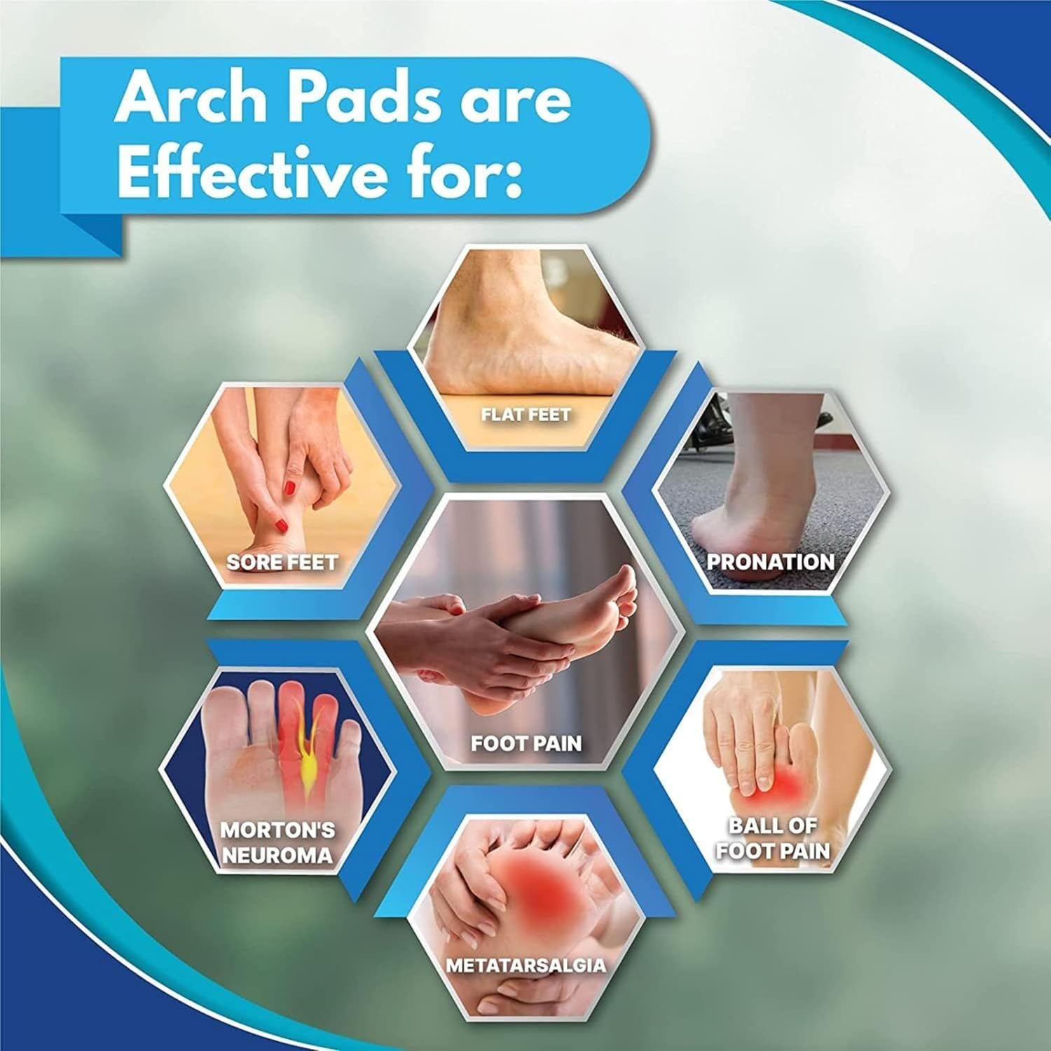 Hapad Metatarsal Bars, Medium 5/16" – Part # MBM – Sold as Pair