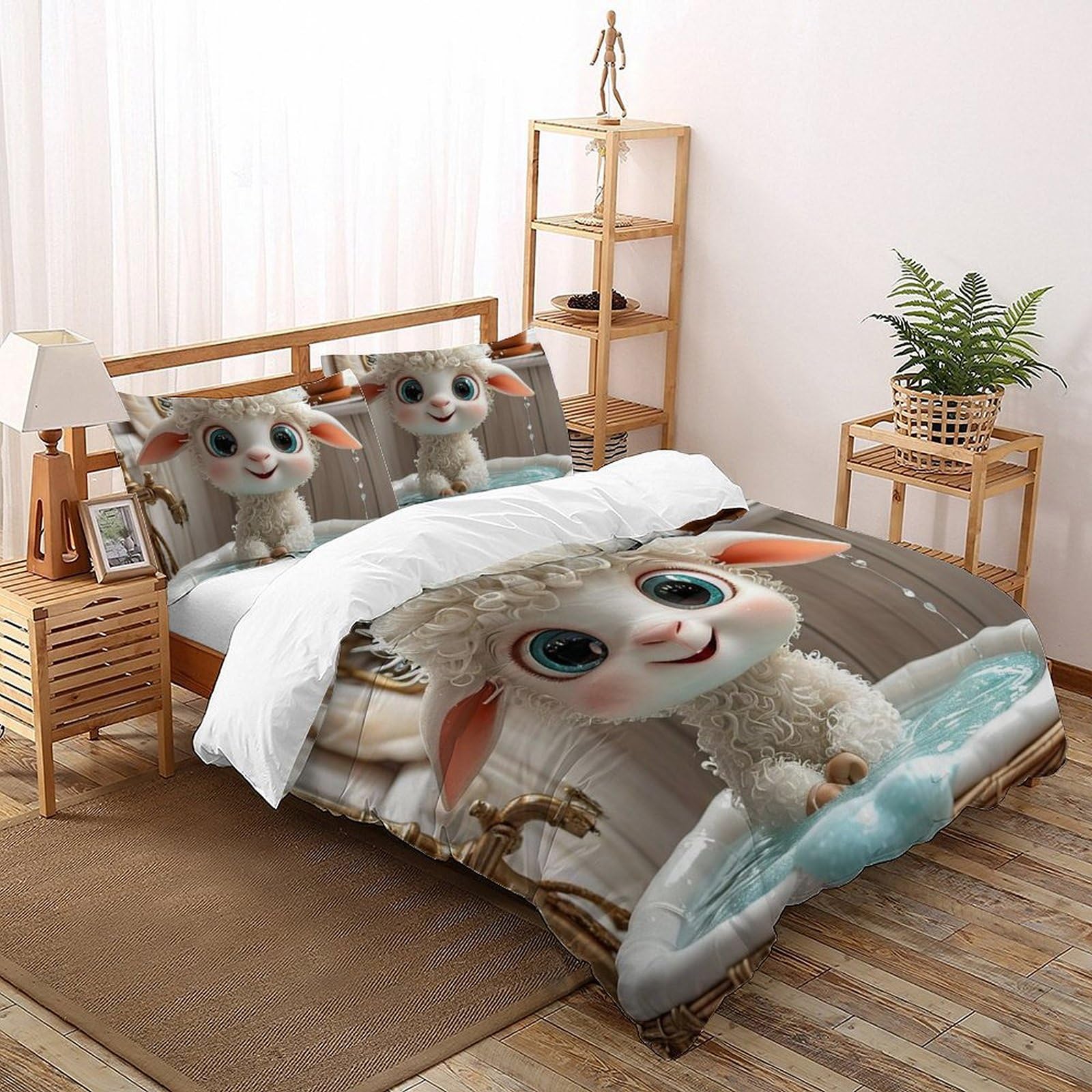 Housse de couette animaux 3D pour transformer la chambre des filles