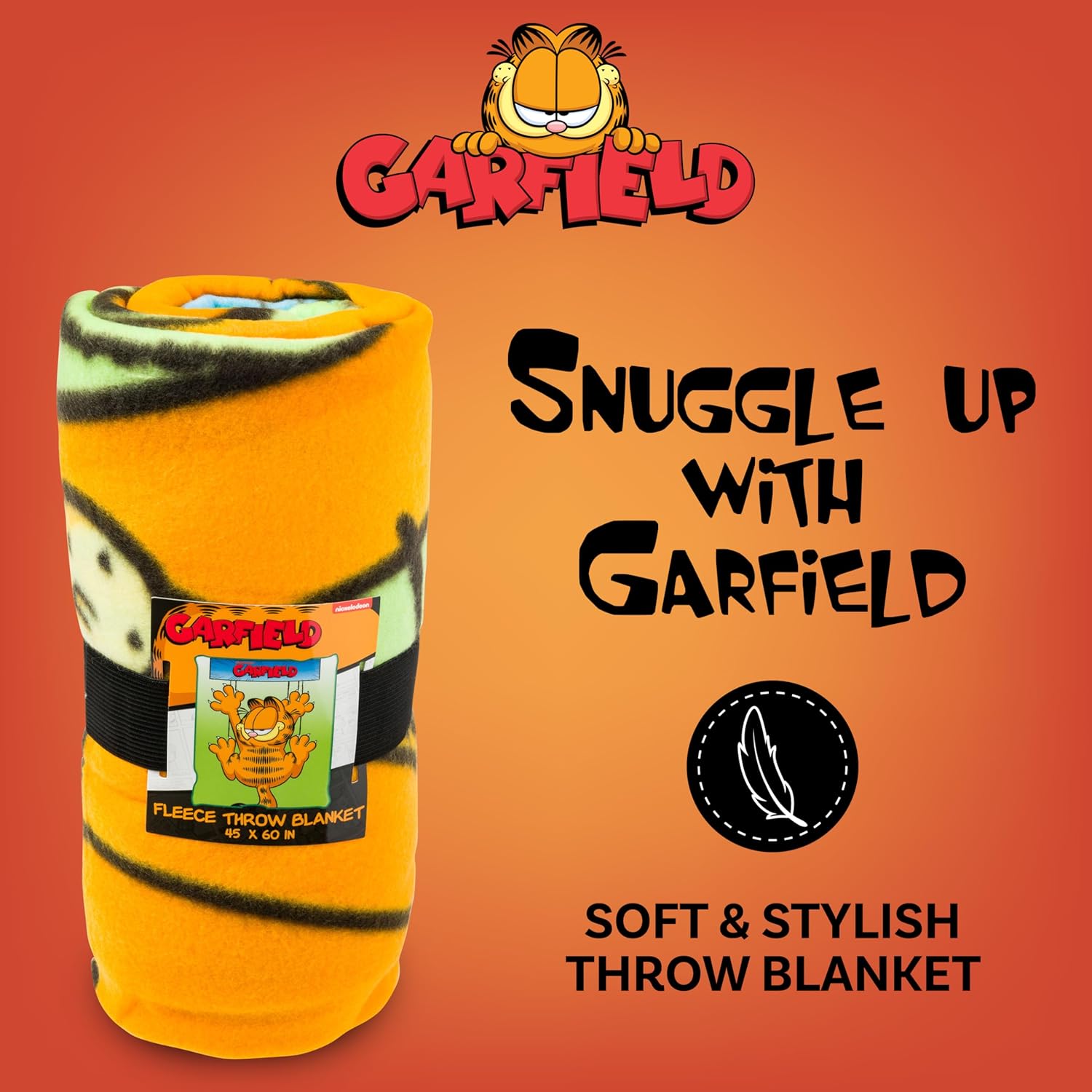 Silver Buffalo Garfield Hanging On 45" x 60" Fleece Throw, Soft and Cozy Blanket, 180 GSM - Image 4