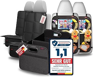 Sponsored You’re seeing this ad based on the product’s relevance to your search query.Learn more about this advertisement PROTEX Premium Car Accessory Set [Test Winner 2025] - 2 x Backrest Protector Organiser with Tablet Compartment, 2 x Child Seat Pad ISOFIX, 1 x Foldable Boot Bag - Car Organiser & Seat Protector for
