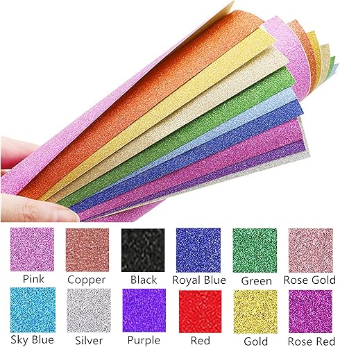 Miniatura 3 de 20 hojas de cartulina blanca con purpurina, 92 libras, papel brillante A4 de 92 libras para hacer tarjetas, invitaciones, manualidades de papel,