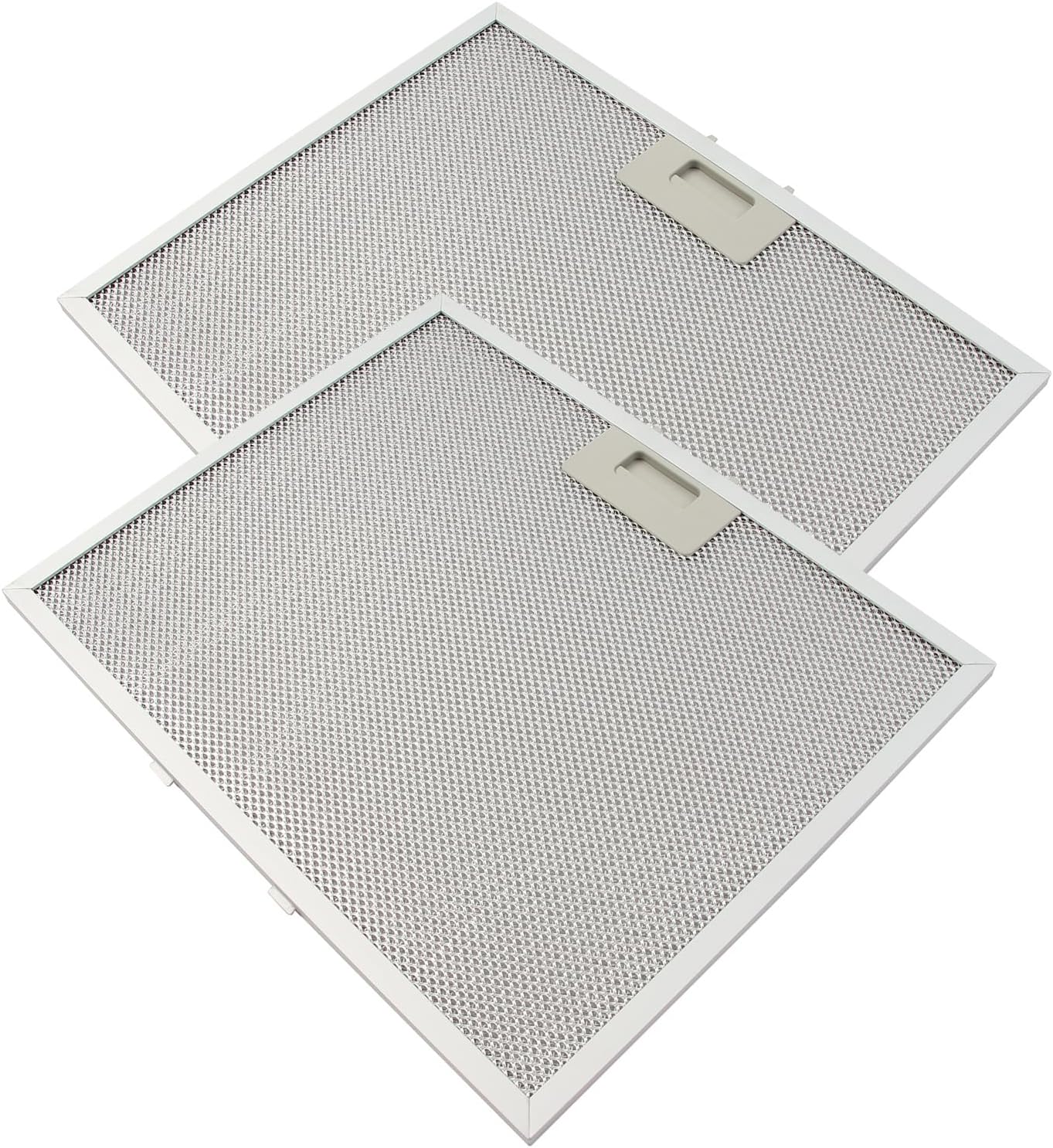 2 Pcs Aluminum Range Vent Hood Grease Filter Replace WB02X11011 Fit for GE Hood Filter JV636H1SS JV636H2SS JV535H1BB JV535H1CC JV535H1WW JV535H2BB JV535H2CC And More, 14-1/2" x 11-5/8"