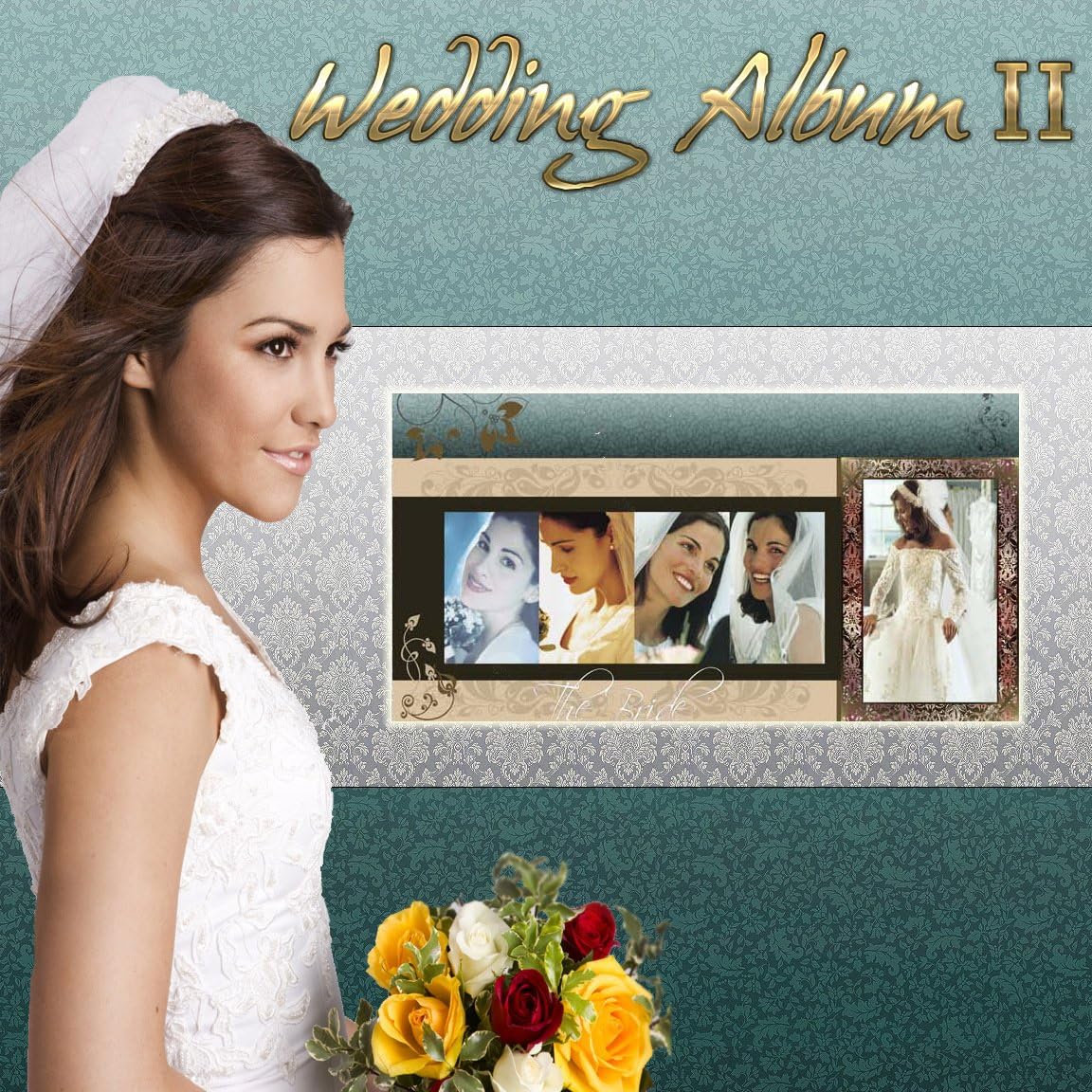 Digital Photography Photoshop Wedding Album Templates Backdrops Vol. 2