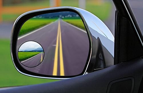 Miniatura 3 de Iconikal Espejo adhesivo convexo para puntos ciegos de visión trasera, 2 pulgadas, gran angular, paquete de 6