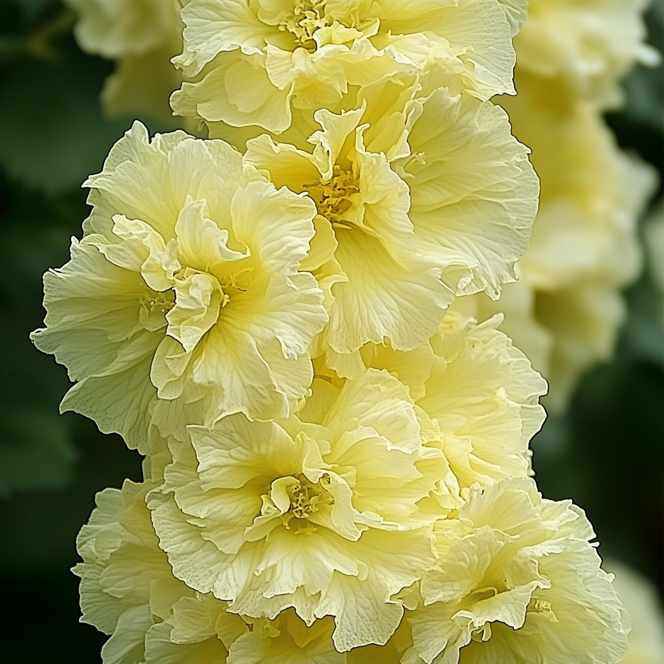 Plant in a Box - Alcea rosea - Roses trémières - Set de 6 - Pot 9cm - Hauteur 25-40cm