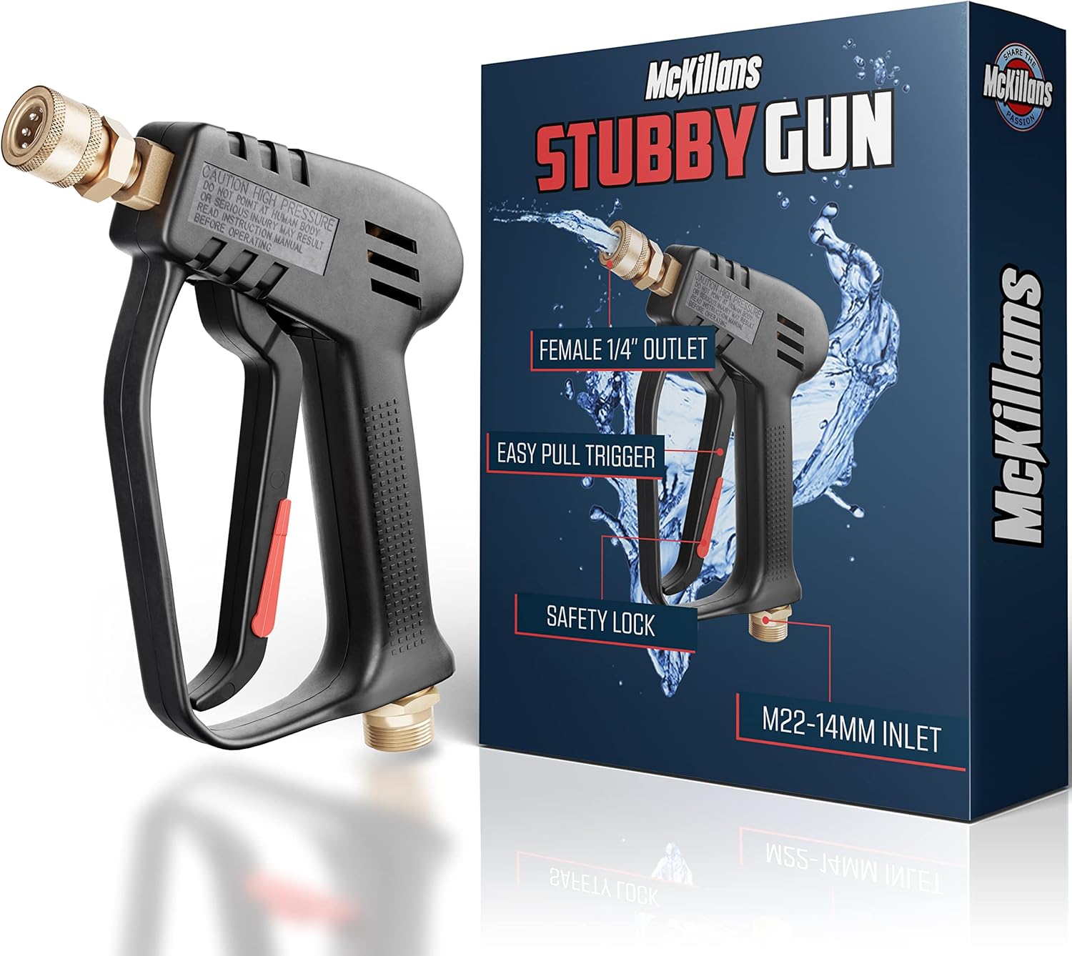 McKillans Short Pressure Washer Gun with Replacement M22