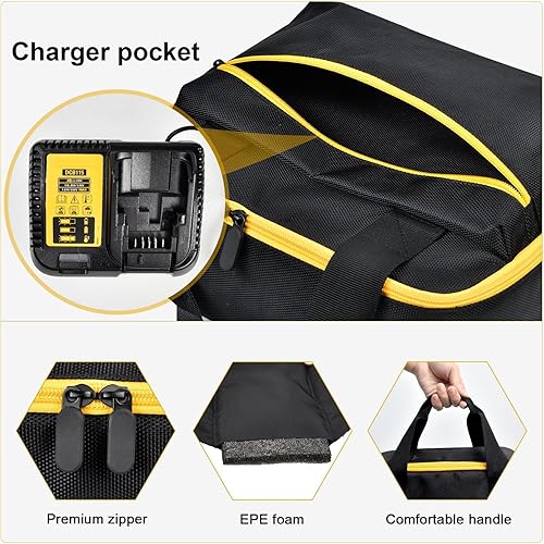 Miniatura 4 de Funda para conductor de impacto compatible con DEWALT 20V MAX XR DCF900B DCF961B DCF891B DCF899B DCF900P1, soporte de carrito, compatible