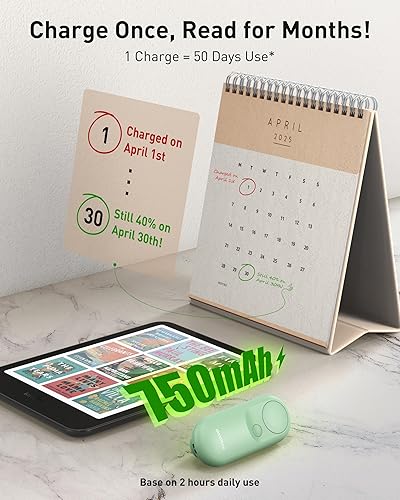 Miniatura 6 de Maxonar Magsnap Remote Page Turner for Kindle PaperwhiteOasis & Kobo, Never Lose Parts, 100-Hour Battery, RF Connection, 2-in-1 Page Clicker Works