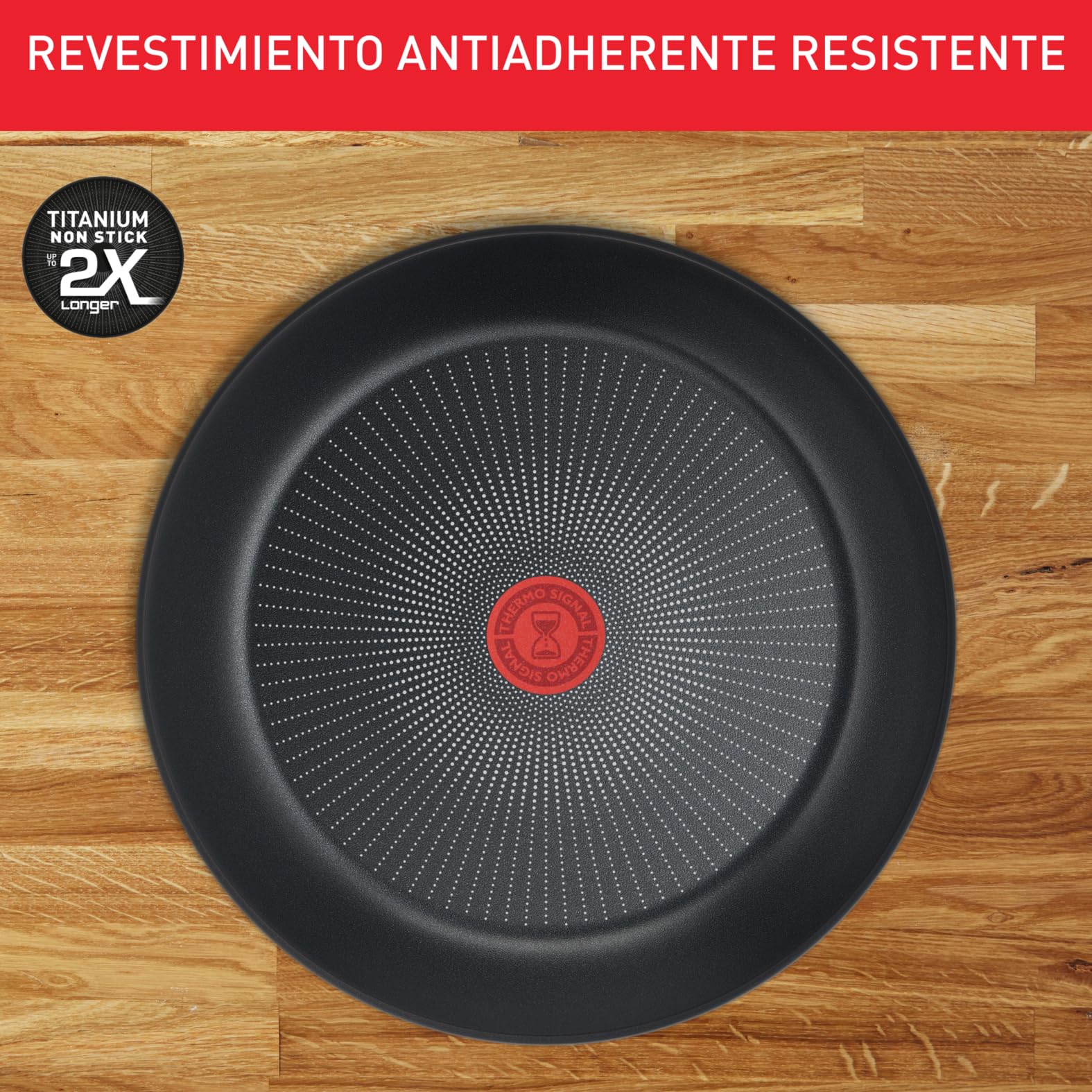 Tefal Ingenio Jordi Cruz - Juego de 2 Sartenes 22/26 cm + 2 Cazos 16/20 cm + Mango extraíble | Apto inducción, antiadherentes, revestimiento de titanio, apilables, apto lavavajillas y horno