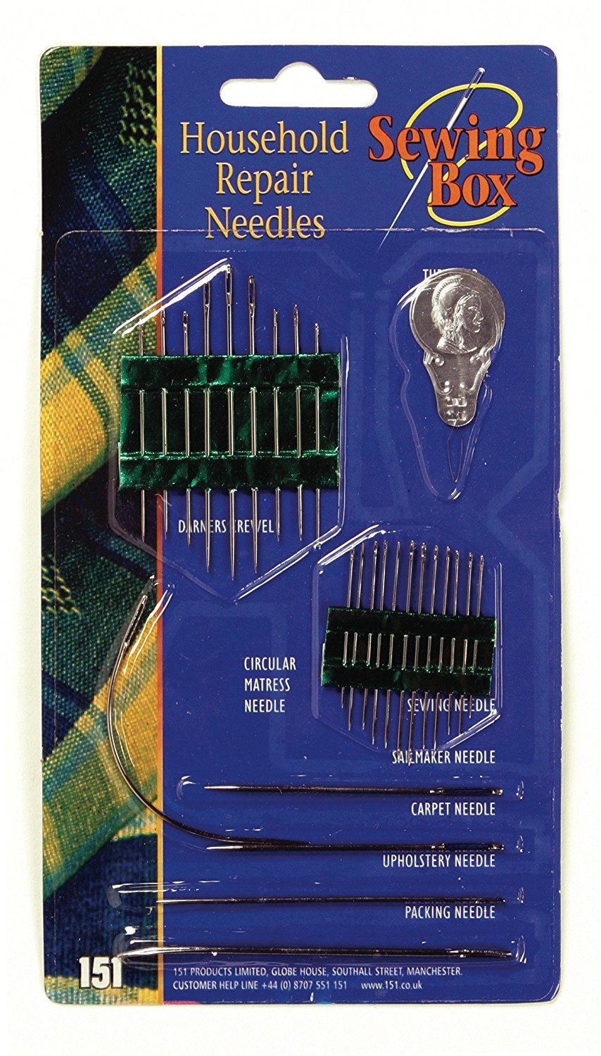 Prime Furnishing Black|Yellow|White|Blue Household Repair Needles