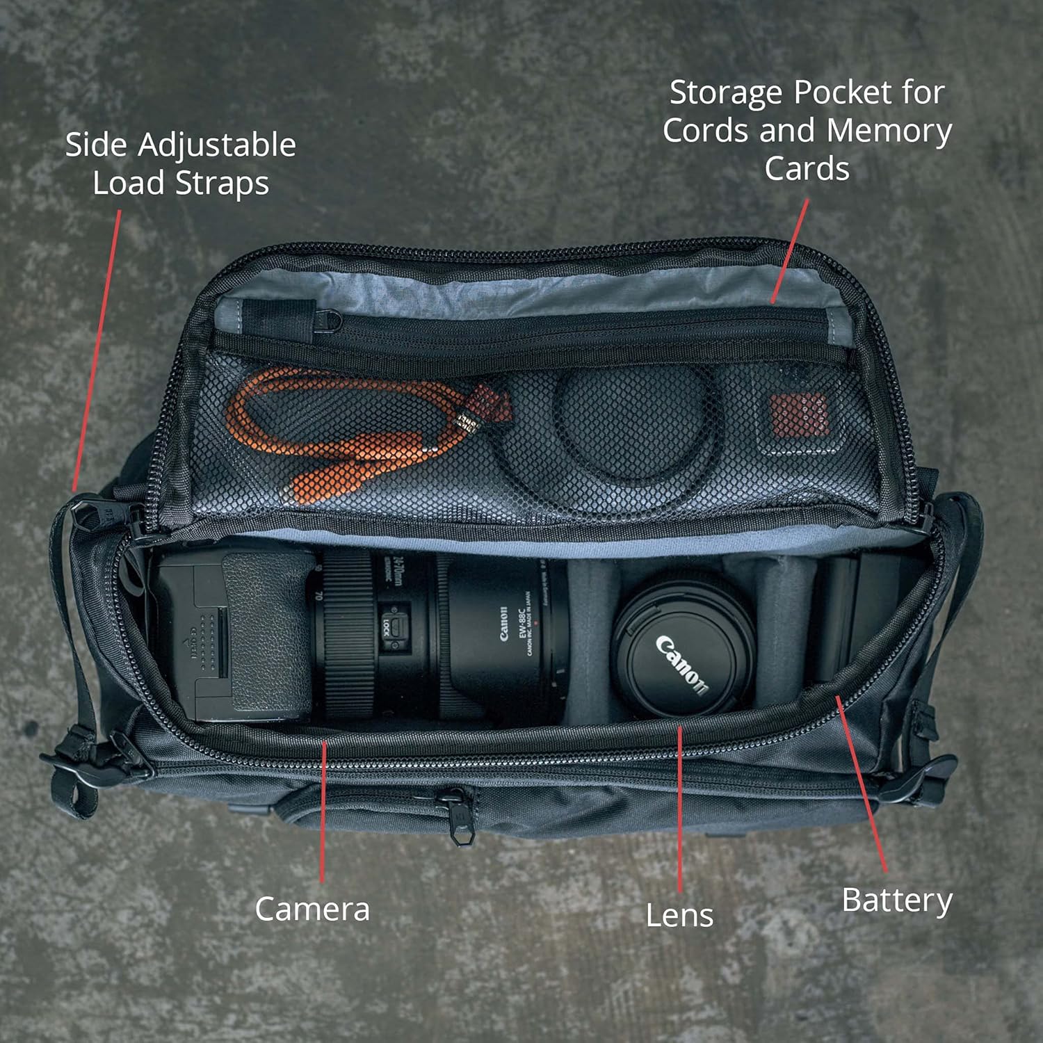 Wееklу Tор Sаlе Hex Ranger DSLR Sling, Black, with Adjustable Carry Straps, Collapsible Interior Dividers & More, Black Flаѕh Sаlе Hex Ranger DSLR Sling, Black, with Adjustable Carry Straps, Collapsible Interior Dividers & More, Black