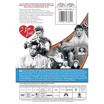 I Love Lucy: The Complete First Season: Amazon.ca: Lucille