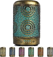 SALKING Difusor de Aceites Esenciales, 100ml Humidificador Ultrasonico de Aceite Esenciales con LED de 7 Colores, 4 Temporizador e Auto-Apaga, Difusor de Aromas Sin BPA, para Hogar y Oficina