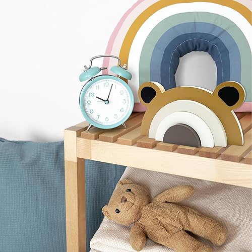 Miniatura 6 de Oso de madera, decoración de arco iris, oso de madera, decoración de arco iris, decoración de habitación de niños, decoración de guardería para