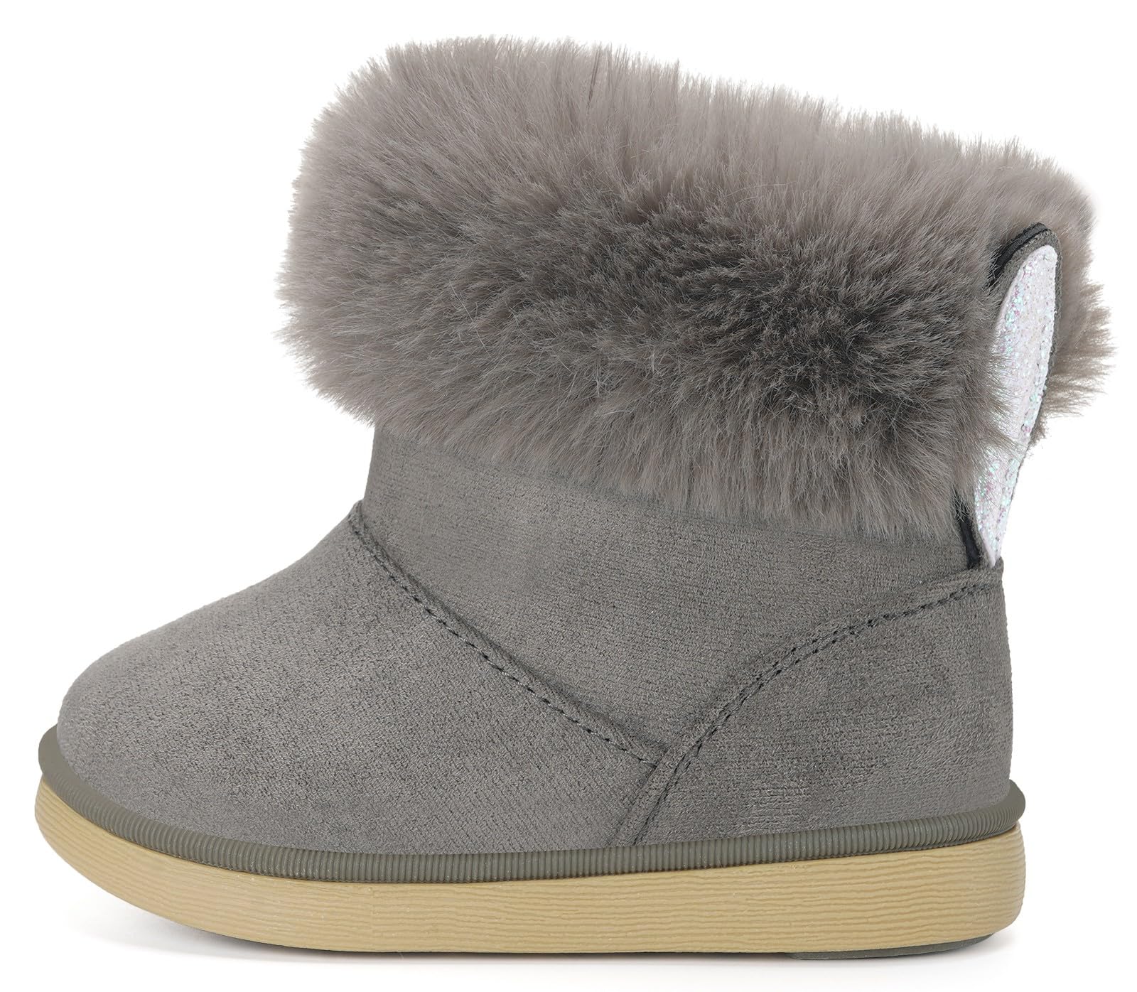 Gaatpot Stivali per Bambine e Ragazze Stivaletti da Neve Ragazzi Fodera Scarpe con Invernali Bambini Stivale con Imbottitura Calda 20-29EU