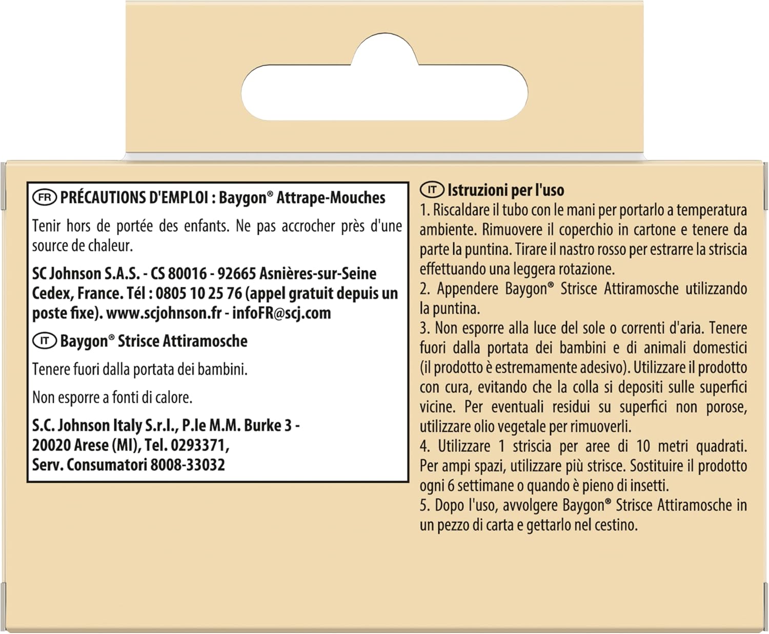 Baygon Rubans Attrape-Mouches à Suspendre, Sans Insecticide, Jusqu’à 6 Semaines d’Efficacité, Lot de 4 - Image secondaire