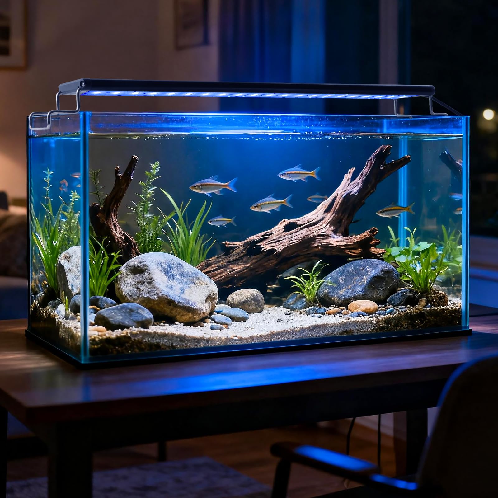 Full Spectrum Aquarium Light：Fish Tank Light with APP & Remote Control for Live Fishes Aquatic Pet Lovers - Timer Fish Tank Lights for 18-24 Inch Freshwater Saltwater Aquarium - image 5