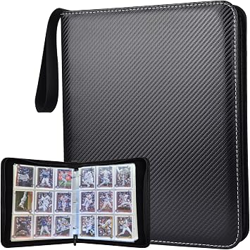 Portable 9-Pocket Trading Card Binder, Holds 720 Cards