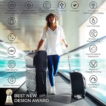 スーツケースのジレンマが解決Rolluxでもうサイズ選びに悩みません！ 2段式 スーツケースのジレンマが解決Rolluxでもうサイズ選びに悩みませ