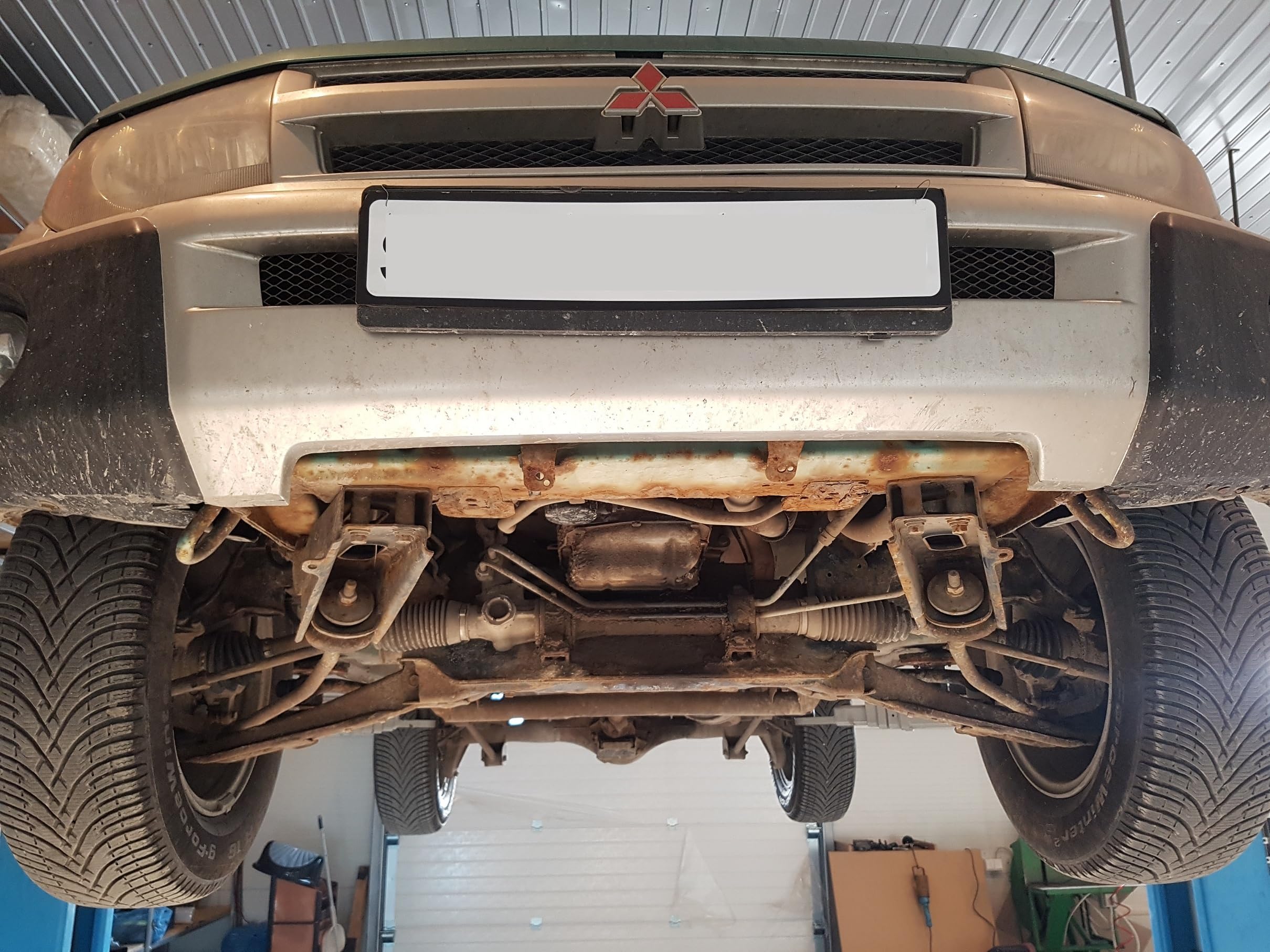 Protección metálica bajo motor compatible con Mitsubishi Pajero Pinin - (1997-2007)