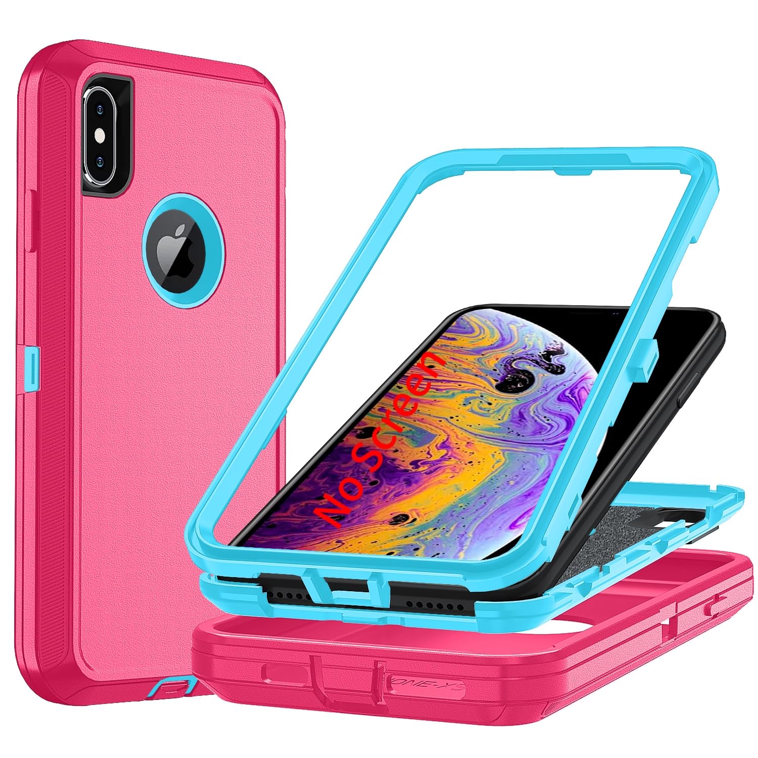 Photo 1 of Ylzhe iPhone X/XS Case, 3-Layer Heavy Duty Protection