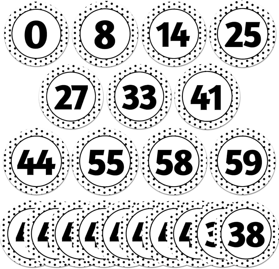 amazon-com-qyeahkj-61pcs-classroom-number-cutouts-black-white-polka-dot-number-line-for-teacher-wall-school-home-office-products for Free Printable Polka Dot Numbers Amazon.com: Qyeahkj 61Pcs Classroom Number Cutouts - Black & White Polka Dot Number Line for Teacher Wall School Home : Office Products for Free Printable Polka Dot Numbers